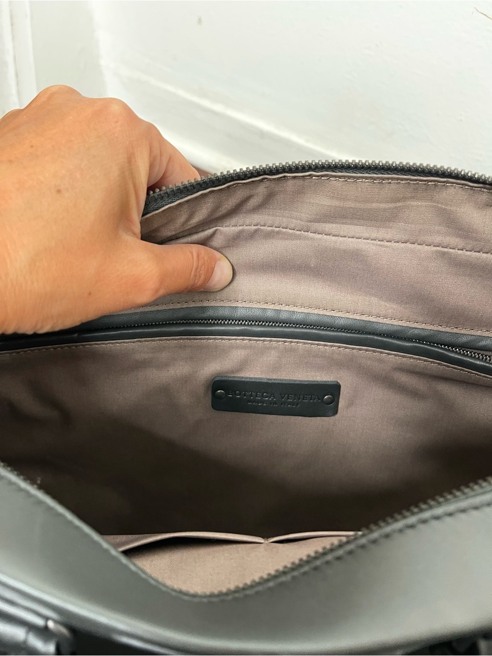 BOTTEGA VENETA BLACK LEATHER INTRECCIATO BRIEFCASE LAPTOP BAG $4200 RETAIL - Picture 13 of 15